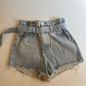 TWIIN Denim High-Waisted Shorts